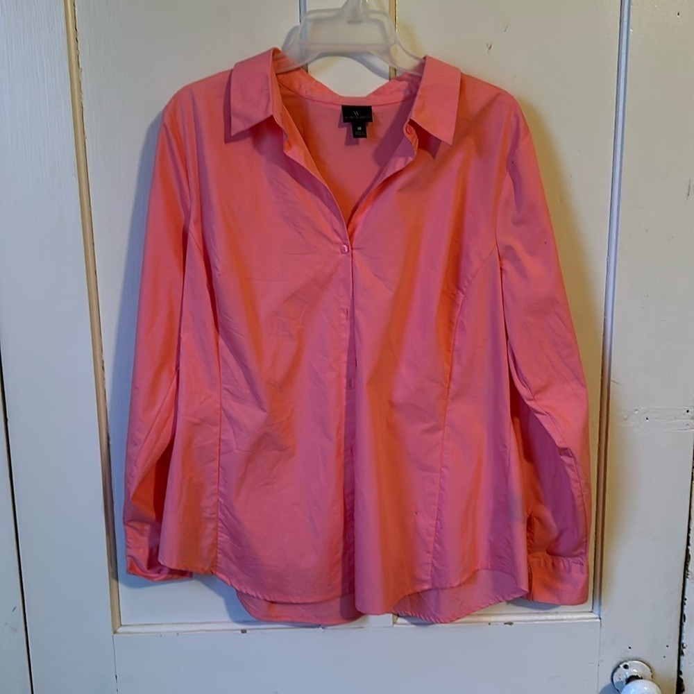 Worthington Corall Button Down. Size 18